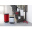 Curver Metal Effect 70% Recycled Kitchen Pedal Touch Deco Bin 50 Litres - Red 8