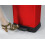Curver Metal Effect 70% Recycled Kitchen Pedal Touch Deco Bin 50 Litres - Red 6