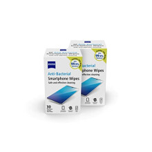 Anti-Bacterial Smartphone Screen Wipes, for Computers, Cameras and Binoculars, Individually Packed Single Use Disposable Cloths in Sachets, 70 Percent