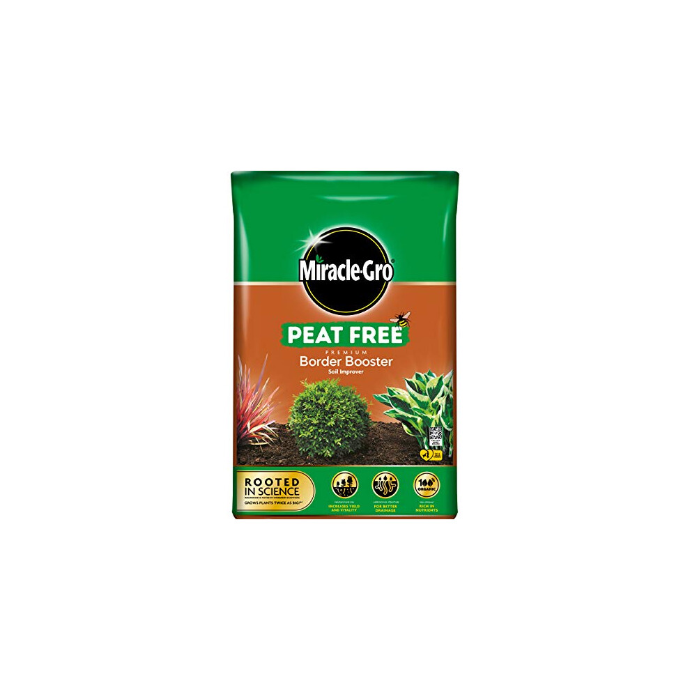 PEAT FREE PremiumBorder Booster, Soil Improver, 40 Litres