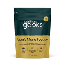 Lions Mane Supplement 4000mg with Vitamin B1 & Black Pepper, 180 Vegan Tablets - Lion's Mane Mushroom 15:1 Extract (Not Lions Mane Powder or Capsules)