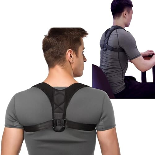 Back Brace Posture Corrector For Men And Women Lightweight Upper Back Brace for Clavicle Support Easy To Put On Always Maintain Good Posture on OnBuy