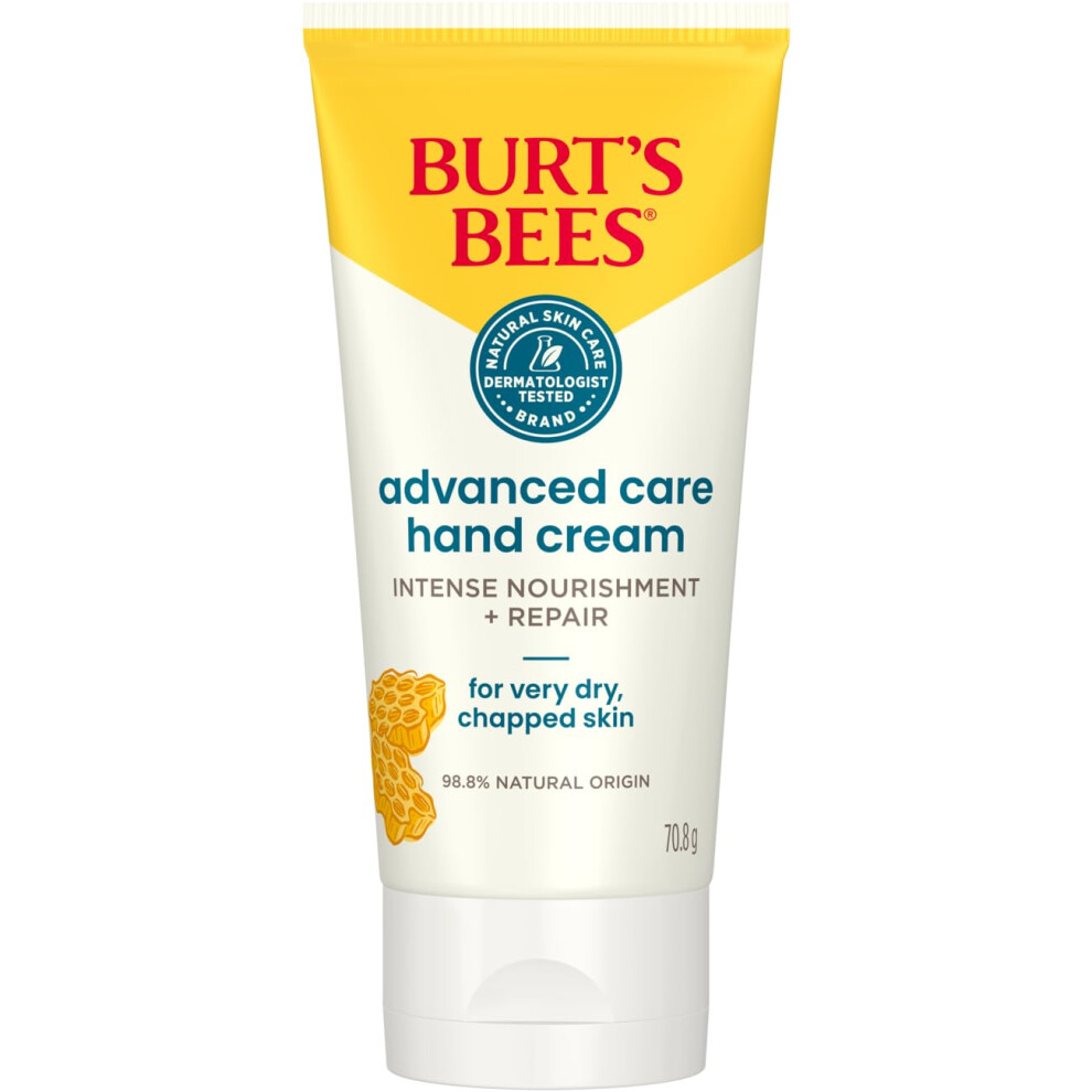Burt's Bees Advanced Care Hand Cream for very dry, chapped skin, intense moisture and relief, with Beeswax & Shea Butter 70ml