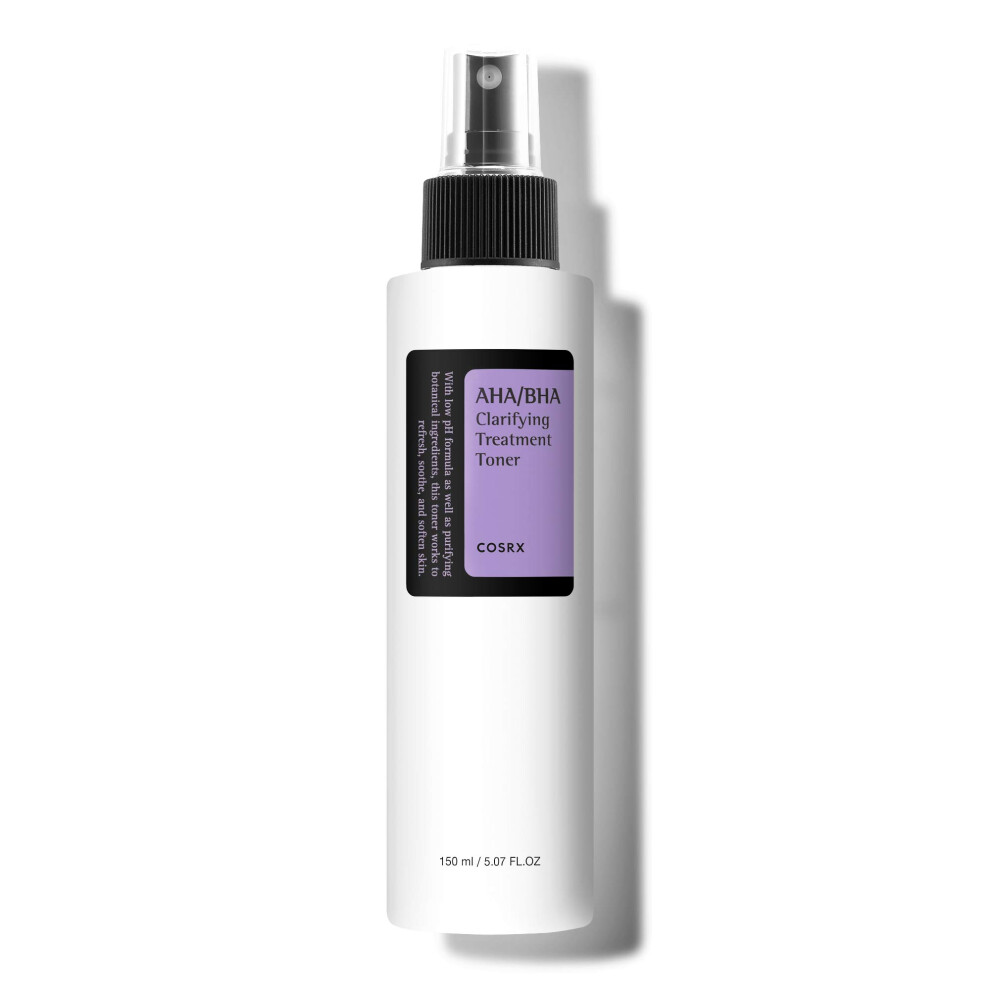 Cosrx Aha/Bha Exfoliating Facial Treatment Toner | Essence For Whiteheads, Pores, And Uneven Skin | 150Ml / 5.07Fl.oz | Korean Skin Care, Animal Testing