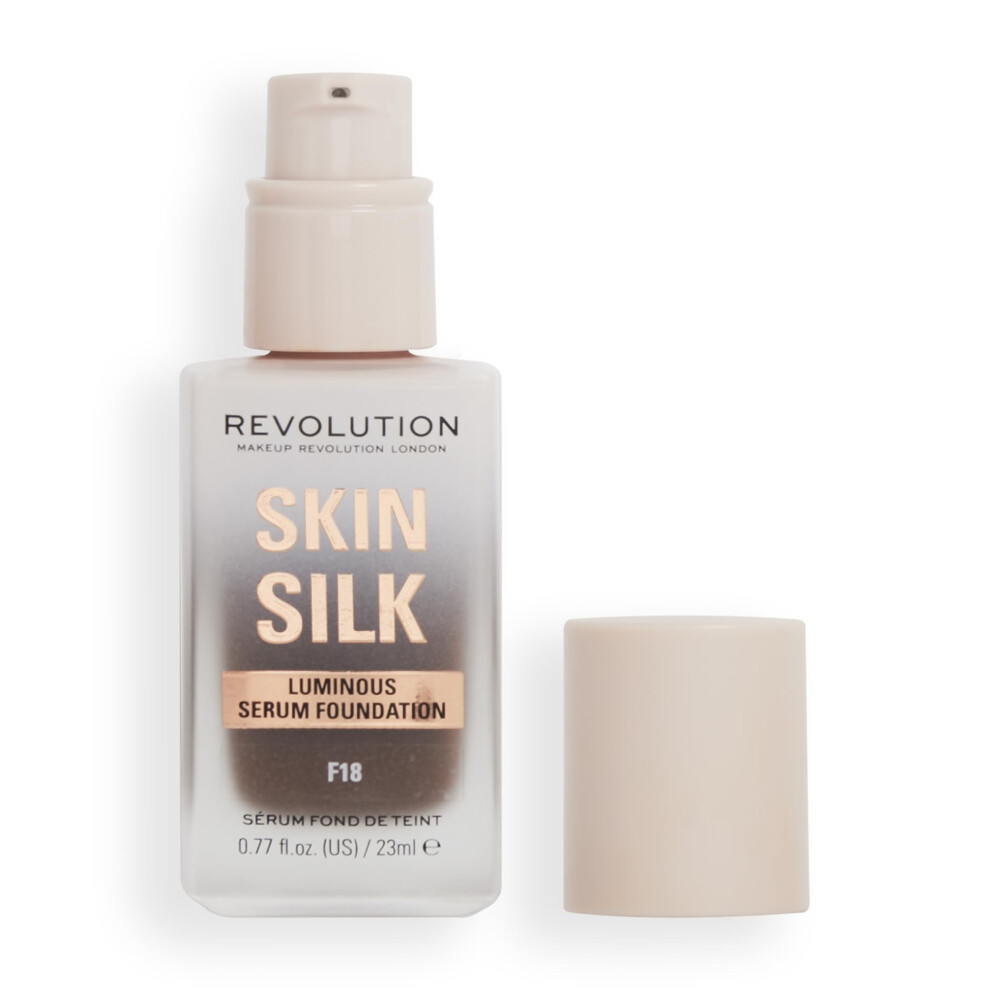 REVOLUTION SKIN SILK LUMINOUS SERUM LIQUID FOUNDATION - F18 - Image 7