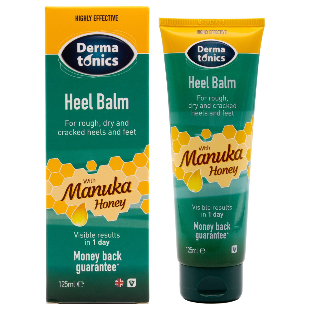 Fast-Acting Manuka Honey Heel Balm | Nourishing Formula for Rough and Cracked Heels | Hydrates and Softens Dry Feet | Suitable for Diabetics | 125 ml