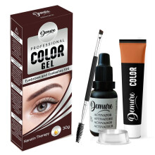 Color Gel Eyebrow and Eyelash Tint 30g, Professional Formula Eyebrow and Eyelash Dye Kit with Keratin Complex delivering optimal strength, shine and