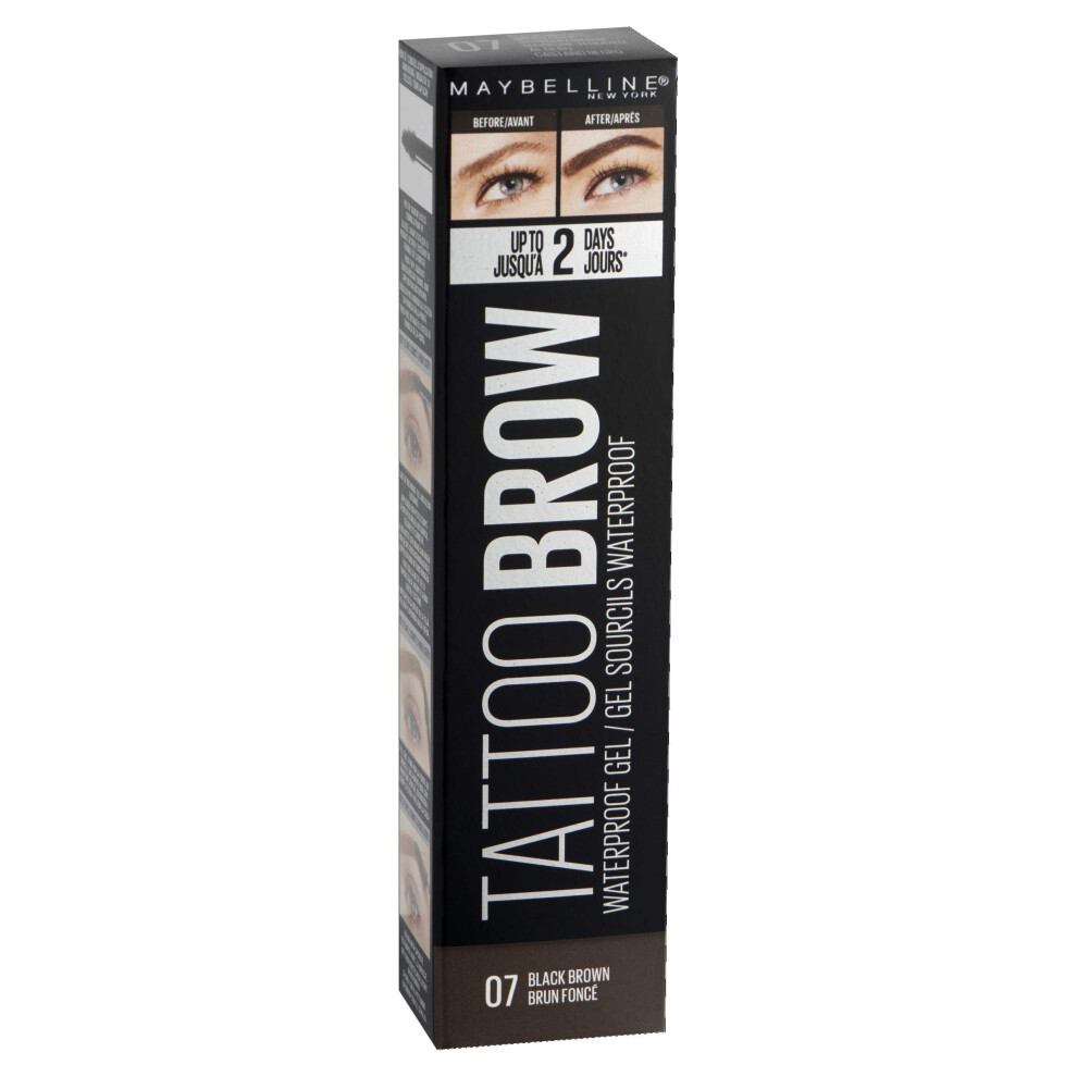 Eyebrow, Tattoo Brow Longlasting Waterproof Eyebrow Gel 07 Black