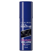 root touch up color + volume 2 in 1 spray black, 75ml