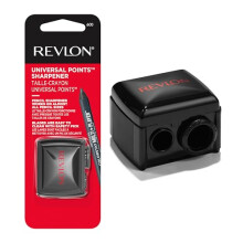 Universal Points Sharpener for All Wooden & Plastic Pencil Sizes, Dual Pencil Sharpener for Lip Liner, Eyebrow, and Eyeliner Pencils