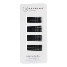 Heliums Mini Bobby Pins - Zwart - 40 Stuks, 1,5 Inch Kleine Haarspelden Voor Dun Haar & Kinderen