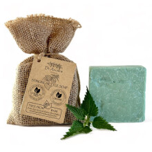 Dr.Ancient saponetta all'ortica, biologico, naturale, vegano, tradizionale, fatto a mano, antico - antiforfora per peeling contro l'acne, capelli