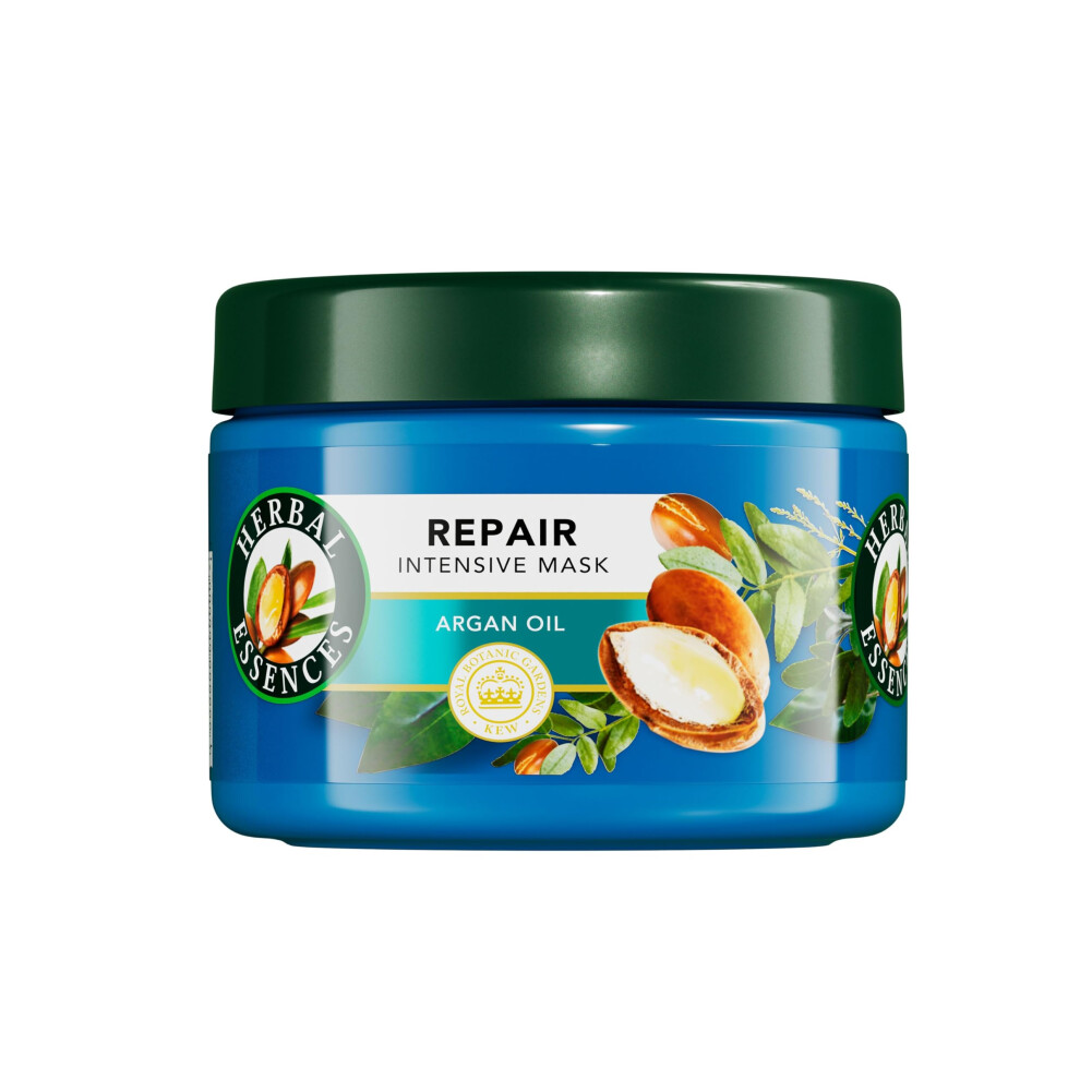 Herbal Essences Argan Oil Repair Hair Mask 500Ml For Damaged Hair. Intense Nourishment For Softer, Smoother Hair. Blended With Natural Origin Ingredients. Vegan And
