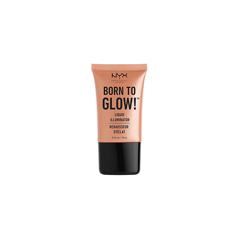 Born to Glow Liquid Illuminator, Liquid Shimmer Makeup, Highlighter, Foundation Base, Vegan Formula, Shade: Gleam