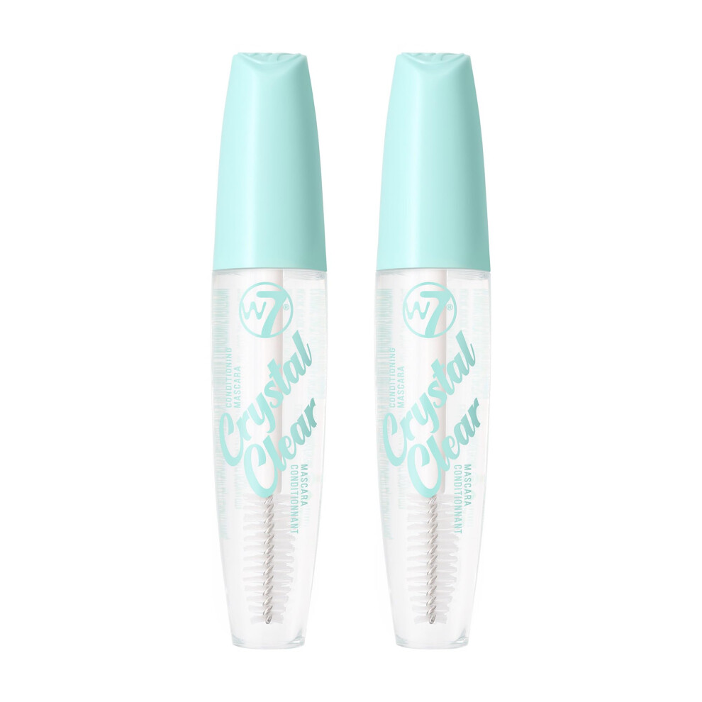 Crystal Clear Conditioning Mascara - 2 Pack - Defining & Volumising Mascara - Long-Lasting Natural Eye Makeup