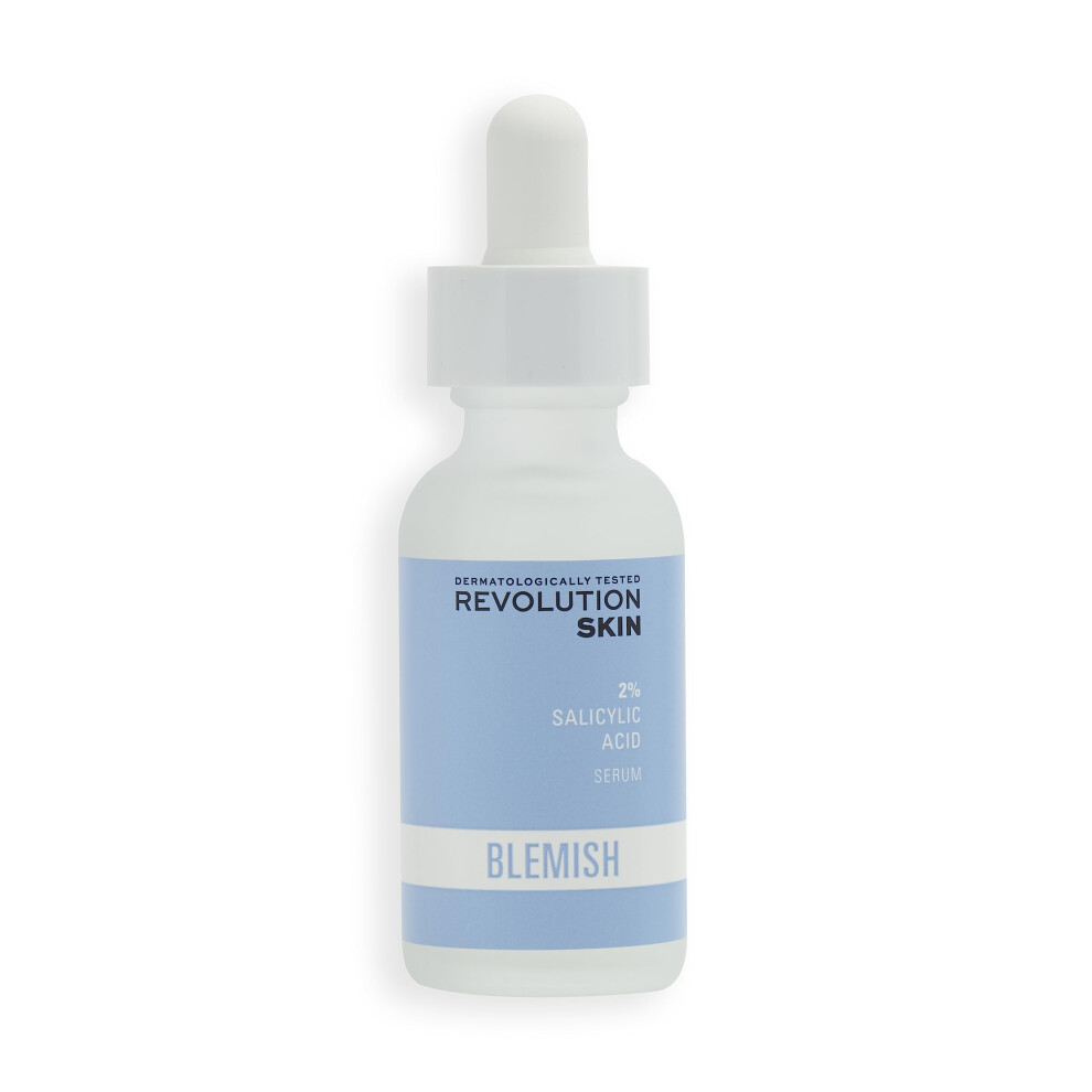 Revolution Skincare London , 2% Salicylic Acid, Targeted Blemish Face Serum, Lightweight & Oil Free, 30Ml
