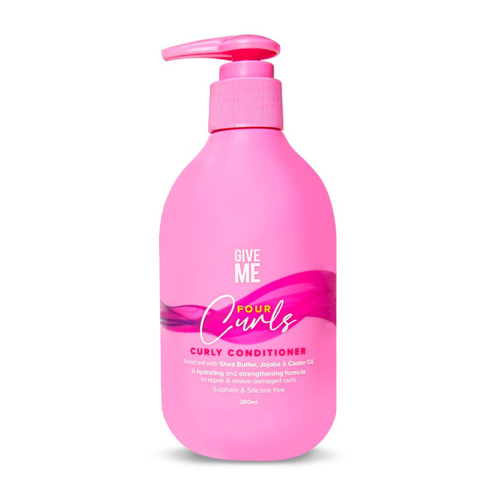 Give Me Four Curls Moisturising Shea Butter Conditioner - For Coily, Wavy & Kinky Hair