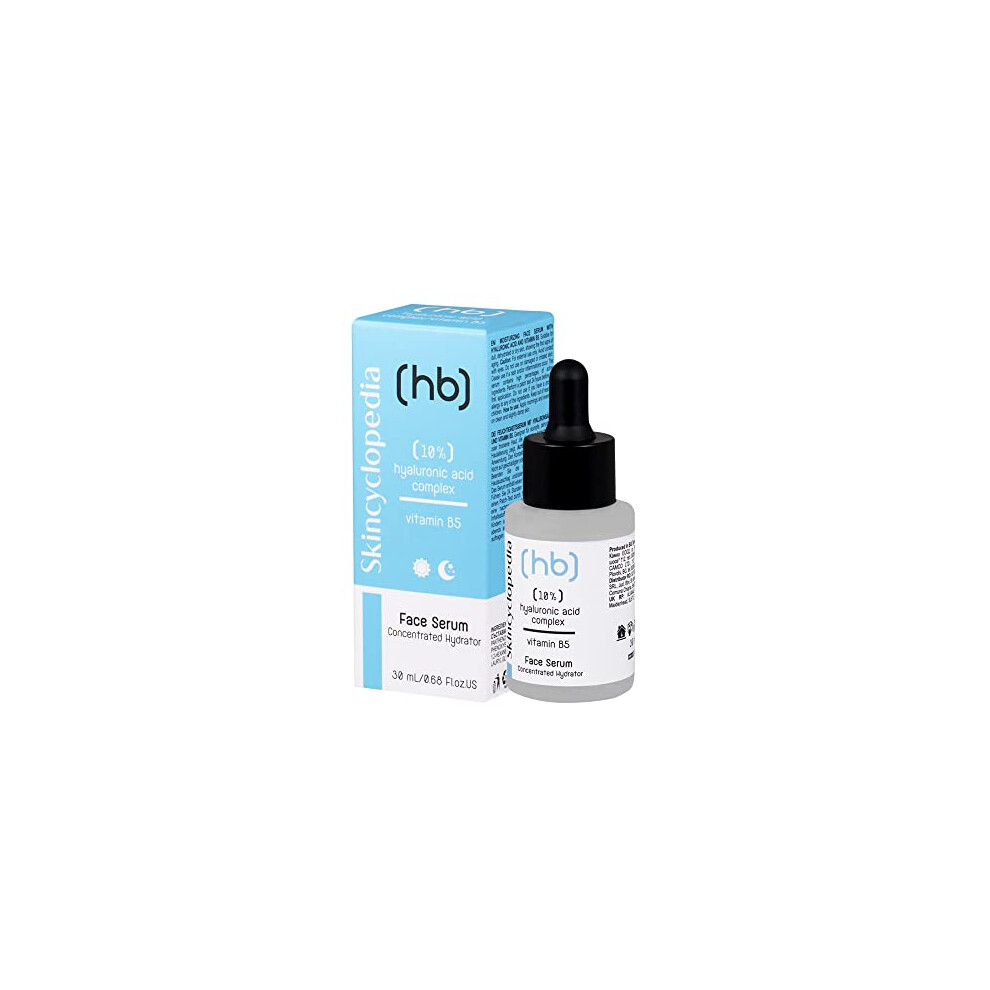Skincyclopedia 10% Hyaluronic Acid Serum With Vitamin C, B5 And Retinol - Face Moisturiser For Dry,Combination, Acne Prone And Oily Skin - Antioxidant Hydrating
