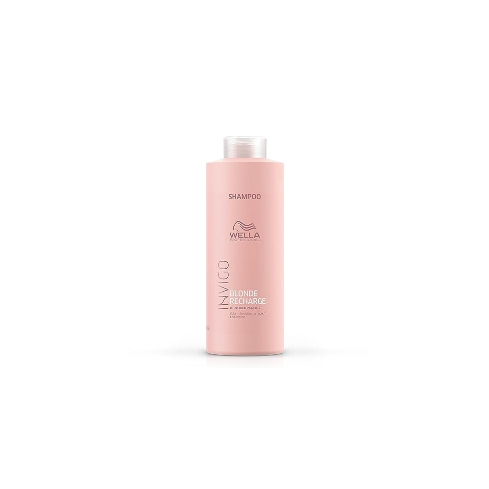 Wella Professionals Invigo Blonde Recharge Colour Refreshing Shampoo - Cool Blonde 1,000Ml