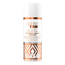 Skinny Tan Wonder Serum: 1-Hour Express, Streak-Free Fake Tan with Q10 & Vitamin E - Hydrating, Vegan & Cruelty-Free (144 ml)