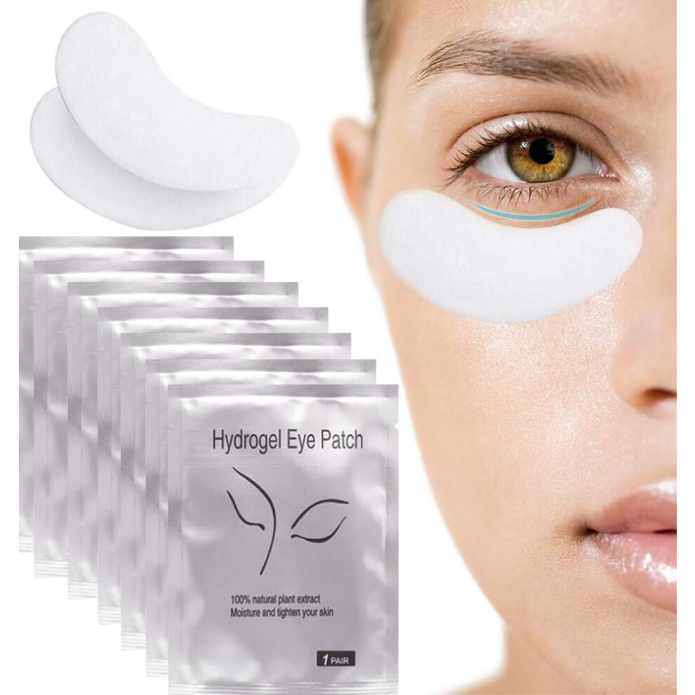 Under Eye Gel Pads Eyelash Extension Pads Lint Free DIY False Eyelash Lash Extension Makeup Eye Gel Patches Pack (50 Pair)