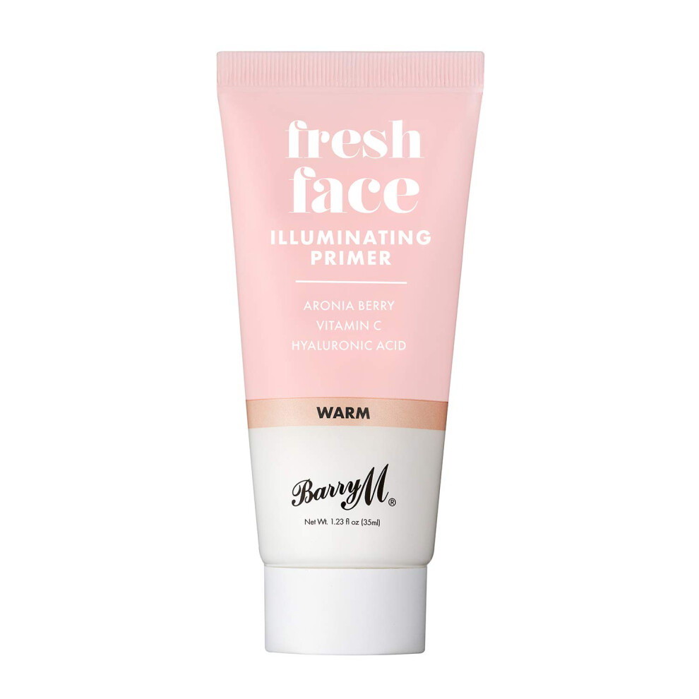 Cosmetics Fresh Face Makeup Primer Base With Gold Iridescent Particles To Even Complexion, Warm Gold