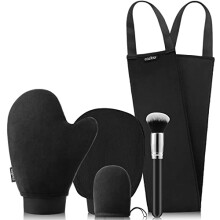 Fake Tan Mitt Applicator - Self Tanning Mitt Set for Self Tan Mitt with Velvet Tanning mitt,Tanning Mitten,Self Tanner Back Applicator,Face Tanning