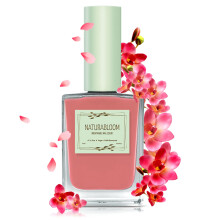 NATURABLOOM Atmungsaktiver Premium Langanhaltender Nagellack (Burnt Coral) - Vegan & Toxinfrei