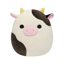 SQCR05373 7.5-Inch-Connor The Black and White Cow, Multicolour