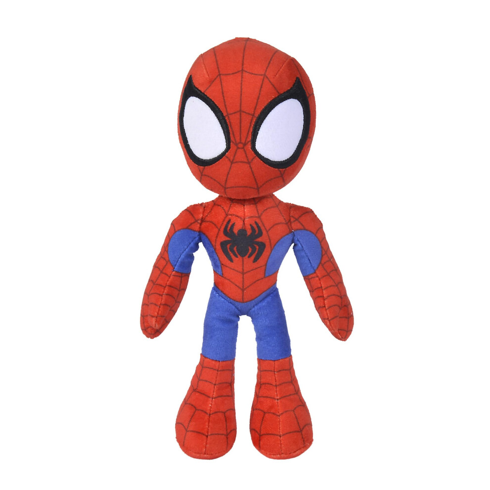 Spiderverse Spiderman Action Figure 25 cm Soft Toy with Glow in the Dark Eyes,Blue,purple,white