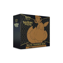 Pokémon TCG Sword & Shield: Shining Fates Elite Trainer Box (10 Boosters & Premium Accessories) - Eevee VMAX Promo, Eevee Sleeves - 820650808173
