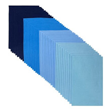 Craft Felt Fabric, 20x30cm Felt for Crafts, 4 Colours 40 Pieces Colour Felt Sheets for DIY Decorations and Party Projects (Blue Series)