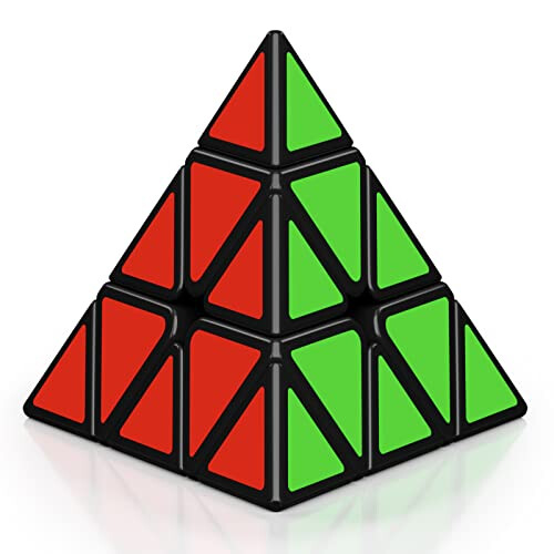 Pyramid Speed Cube Original Triangle Pyraminx Puzzle Cube; Super-Durable Smooth with Vivid Colors - Easy to Turn