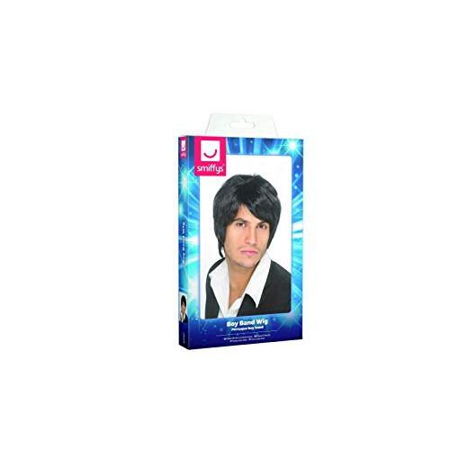 Smiffy's Boy Band Wig Black 1
