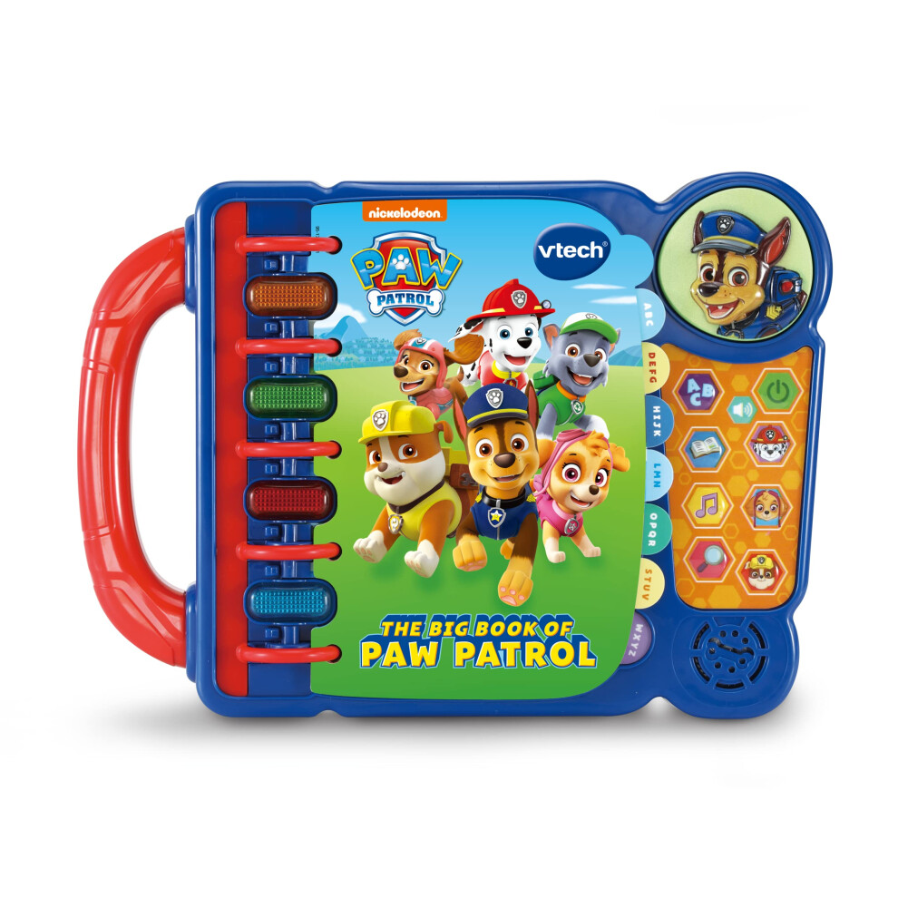 Vtech Paw Patrol: The Big Book Of Paw Patrol, Official Paw Patrol Character Book, Educational Learning Toy, Learn Letters & Words, Music & Phrases, Gift For