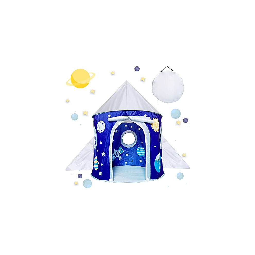 Toy Gifts for 1-7 Year Old Kids Boys, Pop Up Play Tents for Kid, Space Rocket Toys for Toddler Boy Birthday Present, Kids Outdoor Toys Foldable-image-OPC-PDT98Q8-NEW