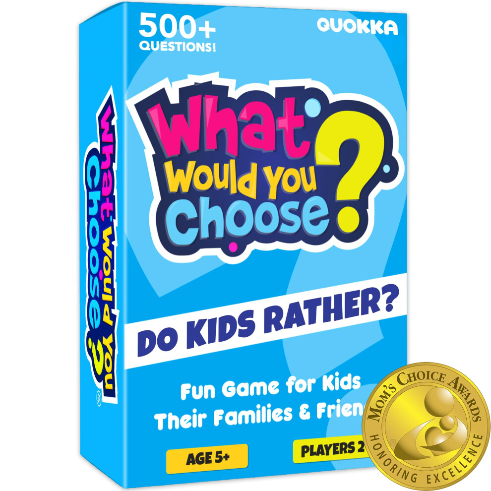 What Would You Choose? Do Kids Rather? | Kids & Family Card Quiz Game | Fun Questions for Children & Families | Board Games For 5+ Year Olds to Adult