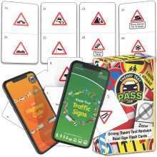 Road Signs Flash Cards 2024 UK– Practical and Easy To Use Double-Sided Driving Theory Test Flash Cards 2024 with Signs and Explanation – Includes