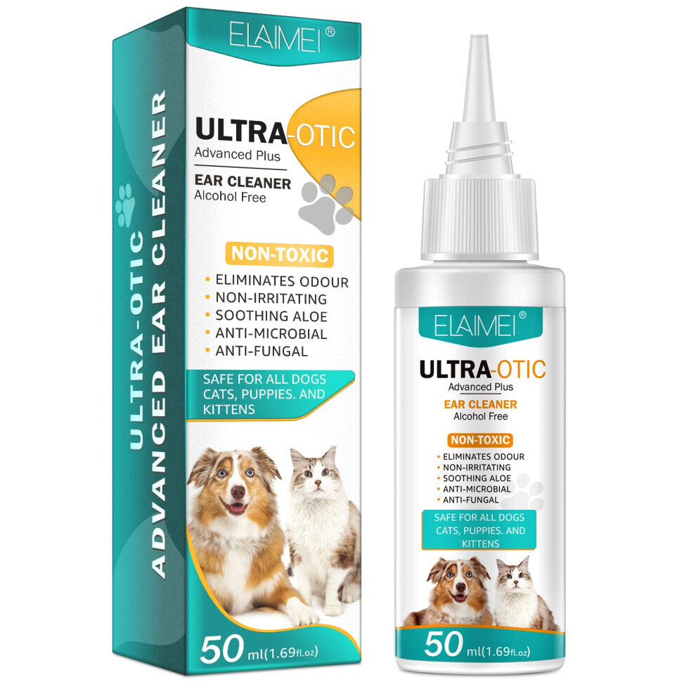 Ear Care for Dogs,Ear Cleaner for Dogs provides relief for yeast infection, itching and odours-first aid antiseptic ear drops for dogs is an