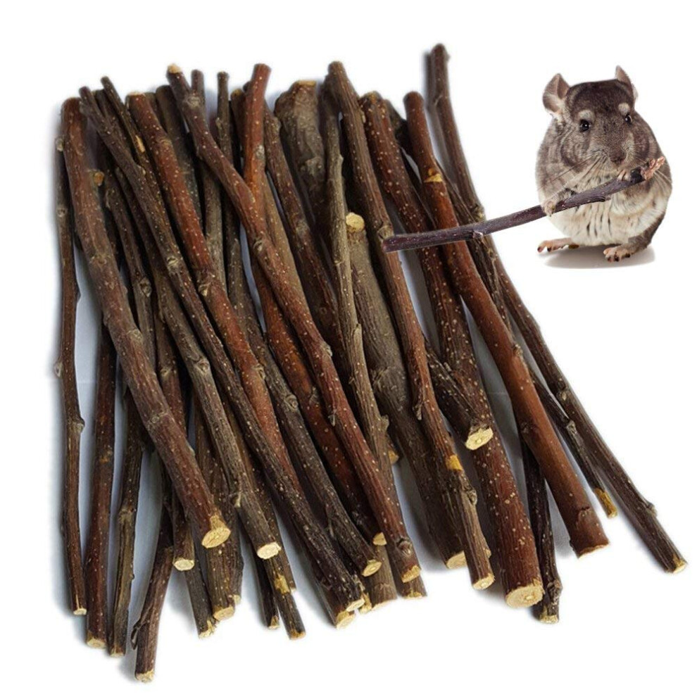 Gohoki Apple Sticks Small Animals Molar Wood Toys For Rabbits Chinchilla Guinea Pigs Cavia Cobaya Parrot Hamster Apple Chew Sticks Toys Treats