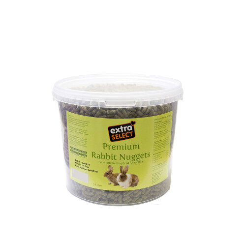 Premium Extruded Nuggets Rabbit Feed Tub, 5 Litre