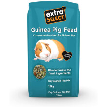 Guinea Pig Food - Dry Muesli Mix with Concentrate Pellets, Flaked Maize, Grass Hay, Pea Flakes for Guinea Pigs with Vitamin C- Small Pet Feed -15kg