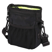 Dog Treat Bag with Built-In Poop Bags Dispenser, Puppy Pet Training Walking Pouch with Adjustable Waist Belt & Shoulder Strap, Hands Free Carries for