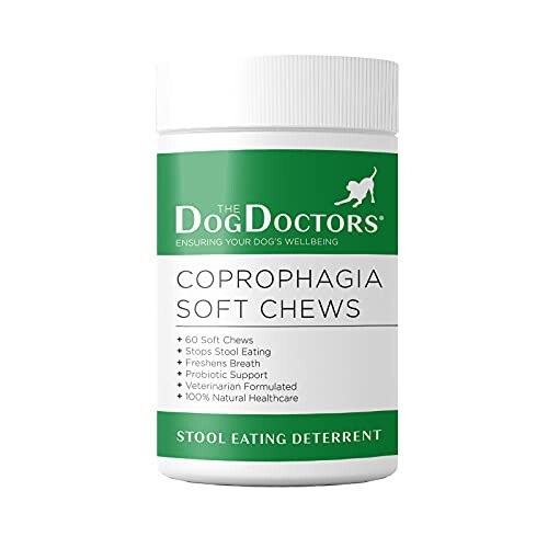 Coprophagia Soft Chews - Perfect Daily Treat Which Helps Stops Your Dog Stool Eating Habit! (60 Chews)