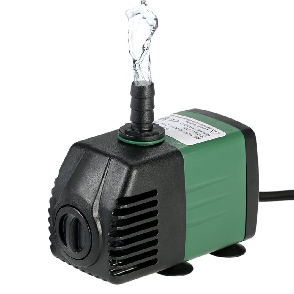 1500L/H 25W Submersible Water Pump For Aquarium Tabletop Fountains Pond Water Gardens And Hydroponic Systems With 2 Nozzles AC220-240V