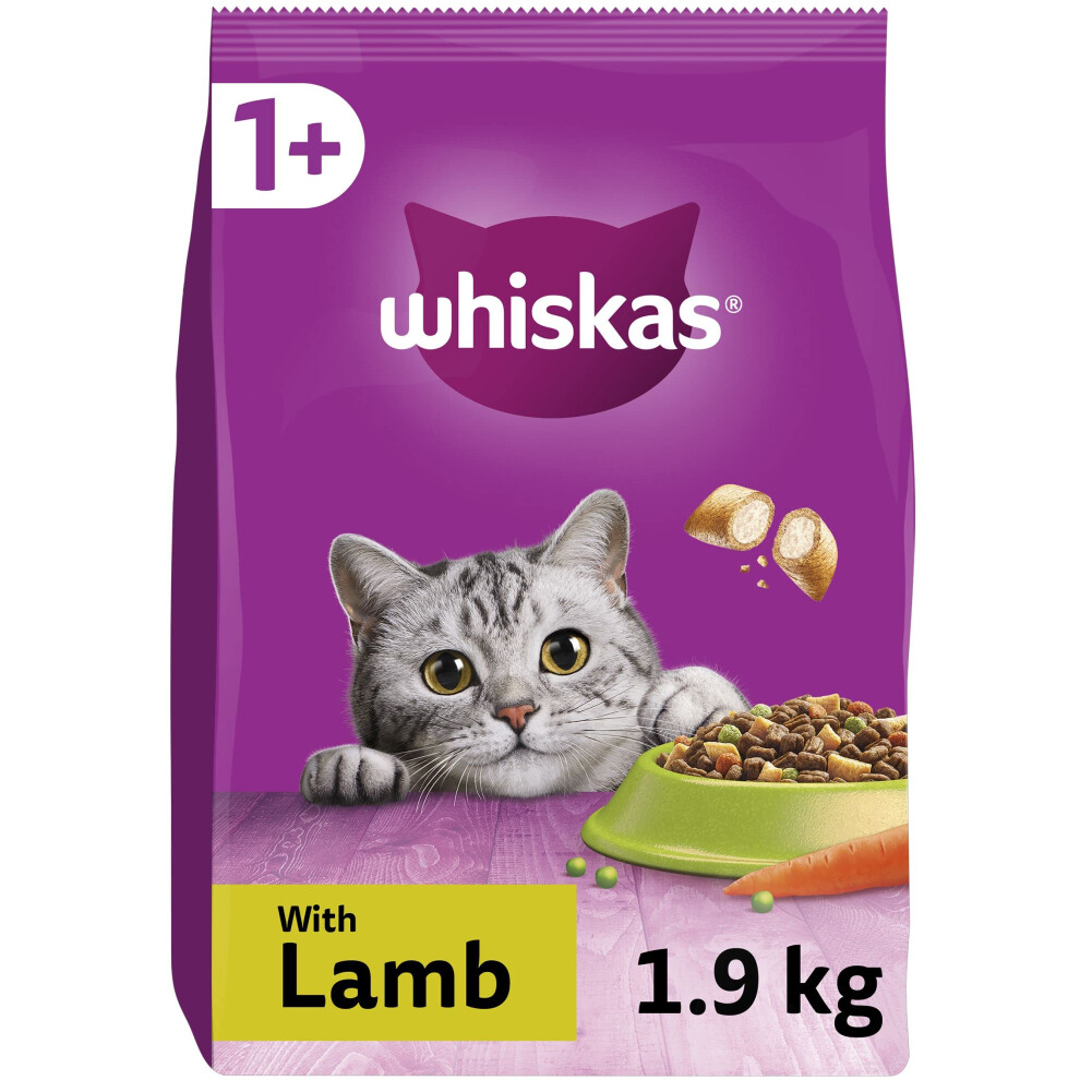 1+ Lamb Pack of 4 x 1.9 kg, Adult Cat Dry Food