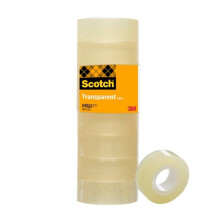 5081933 Transparent Tape General Purpose Clear Tape for School, Home and Office508 - 8 Rolls - 19 mm x 33 m (Packaging may differ)