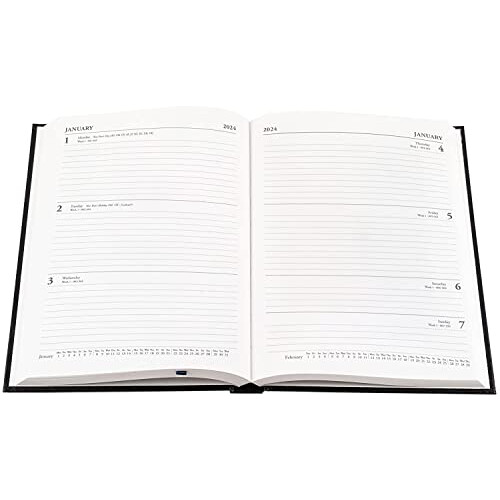 2024-25 A5 Week To View Academic/Mid-year Diary - Yellow 1