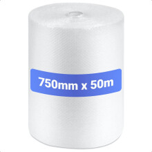 Large Roll of Quality Bubble Wrap 750mm x 50m - Large Bubbles | Strong and Great for House Moving, Removals and Storage SP750MM | Fast & Free UK