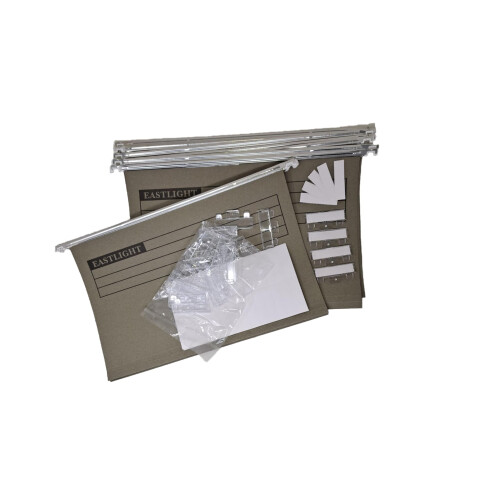 Eastlight A4 Suspension Files with Tabs and Inserts Pack of 20 ** Check Size Before Ordering **